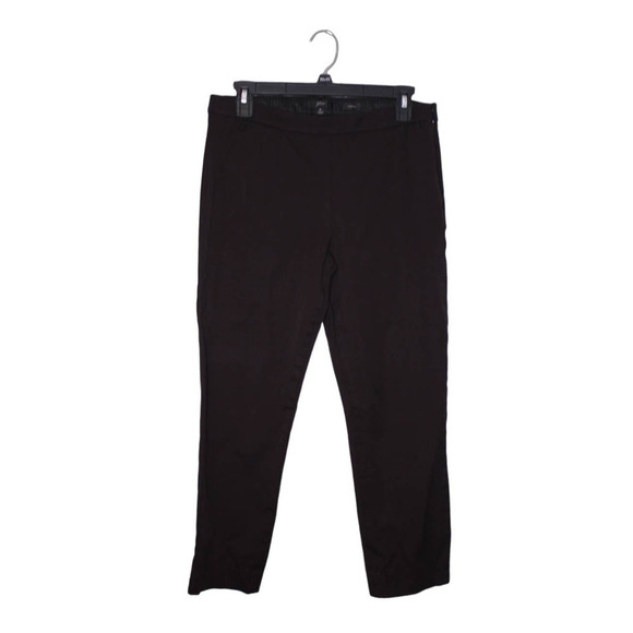 J Crew Martie Pants High Waist Cropped Dark Brown Size 6 - Picture 1 of 2